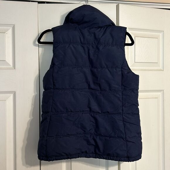 OLD NAVY Frost Free Puffer Vest Blue Size Small Women's Fleece Lined Jacket - Picture 5 of 5